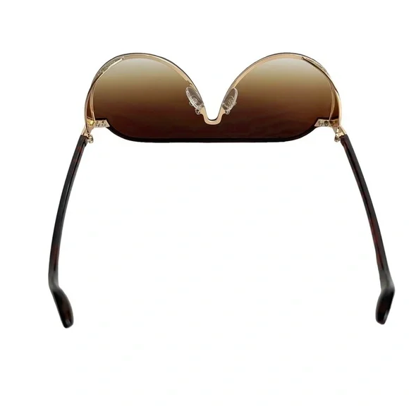 SUNGLASSES Fashion Gold & Brown Shades Sun Glasses Summer Beach Vacation - Picture 6 of 16